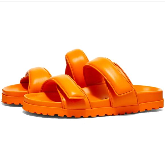 Gia Borghini Perni 11 Sandal in Flash Orange - Picture 2 of 5
